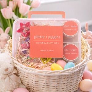 Princess Sensory Glitter Play Dough Kit | Gift for Girls Ages 3+ | Easter Basket